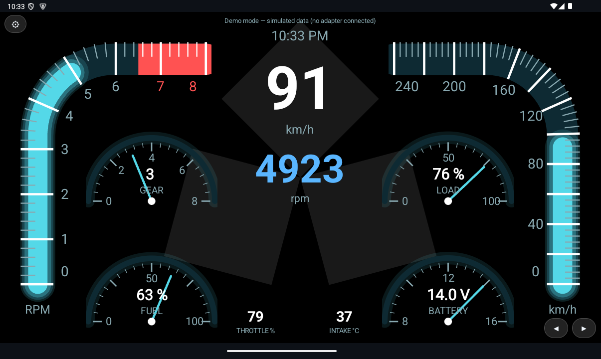 RGB OBD Ice Sweep gauge design