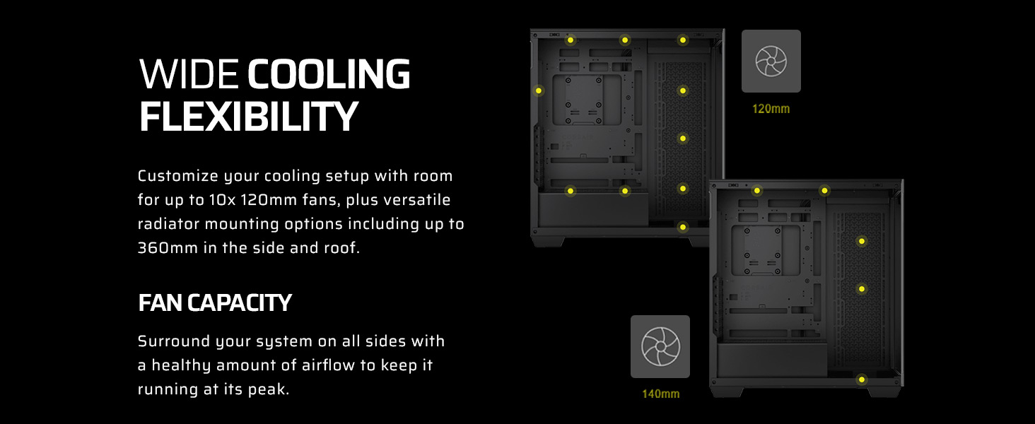 mid-tower pc case, pc build case, liquid cooling PC case, custom colling PC case