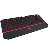 Redragon K502RGB Gaming Keyboard RGB LED Backlit Illuminated 104 Key Silent Keyboard with Wrist R...