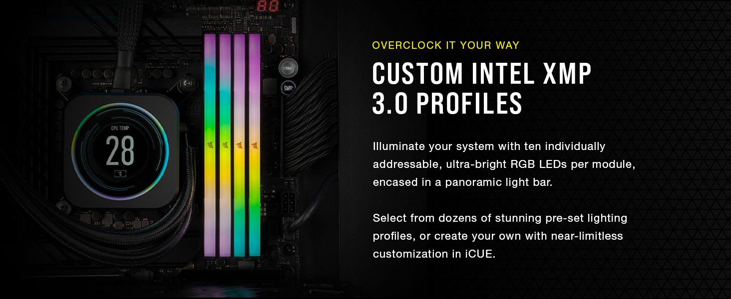 iCUE software, ONBOARD VOLTAGE REGULATION, DDR5