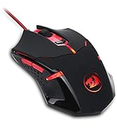 Redragon M601 Gaming Mouse Wired with red led, 3200 DPI 6 Buttons Ergonomic CENTROPHORUS Gaming M...