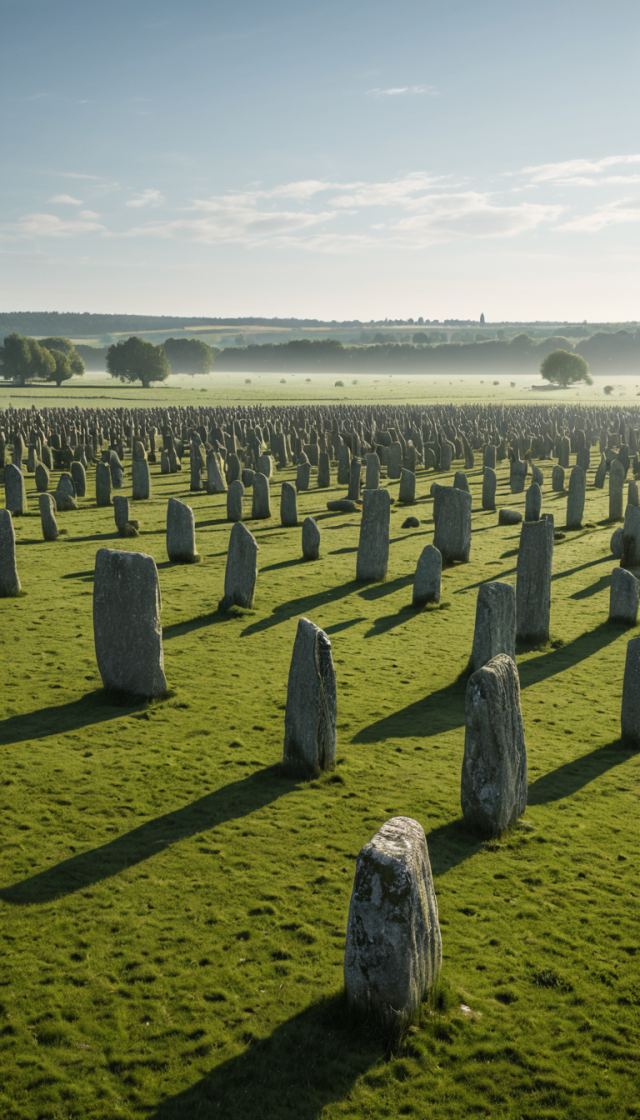 The Thousands of Standing Stones in a French Field