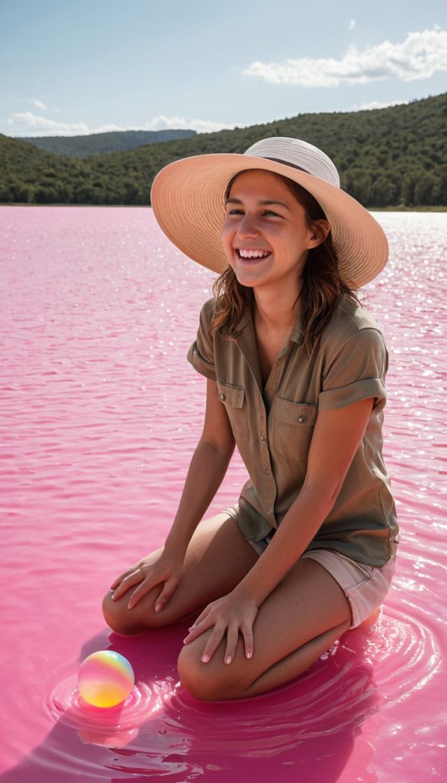 The Bright-Pink Lake Whose Exact Color Chemistry Isn't Confirmed